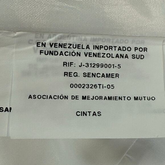 Cintas Men’s White Blazer Jacket Size 44 Long 2 Button Polyester Lined Dual Vent - Picture 9 of 9